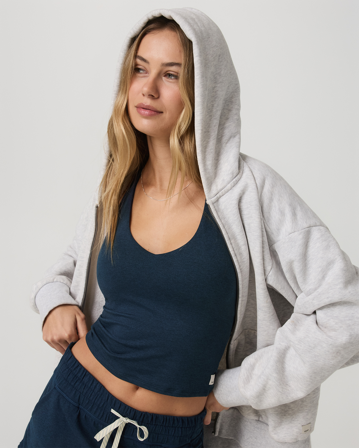 Halo Performance Crop 2.0 | Blue Coast Heather