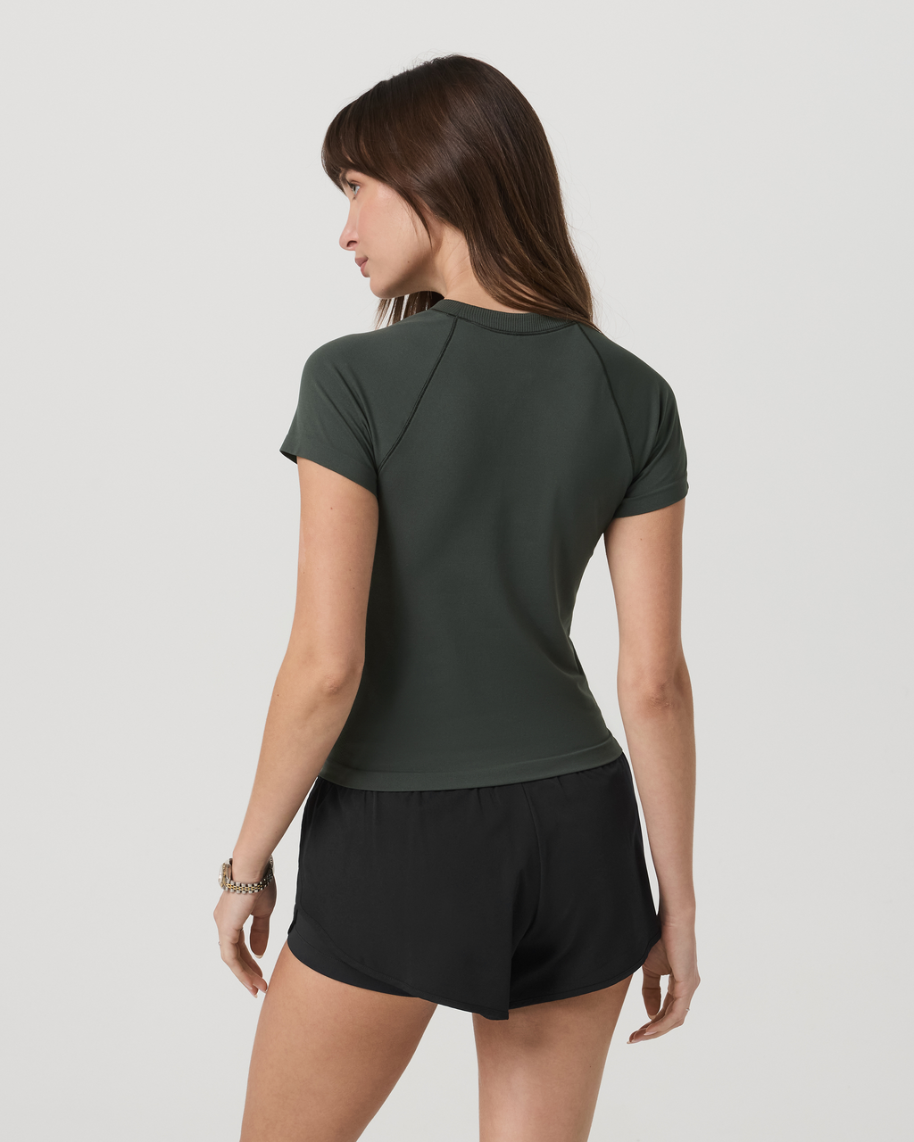 Short Sleeve Surge Seamless Tee | Dark Jade