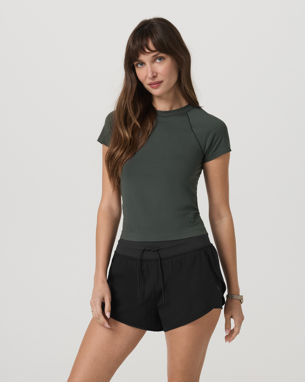 Short Sleeve Surge Seamless Tee | Dark Jade