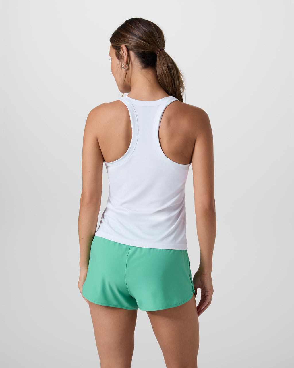 Lux Racerback Tank | White