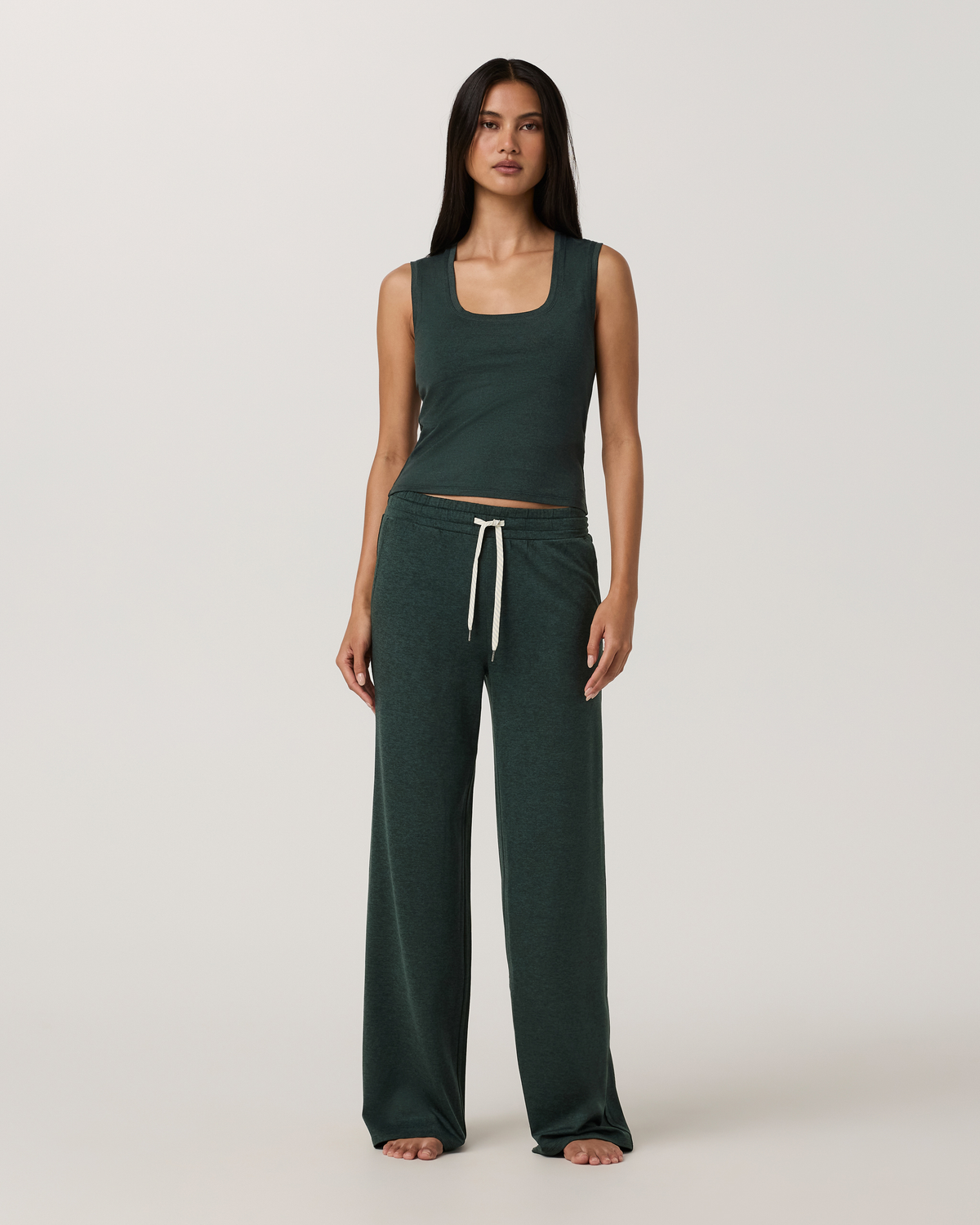 Halo Essential Scoop Tank | Hemlock Heather