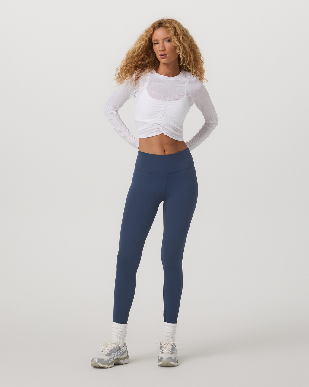 Westerlies Ruched Top | White