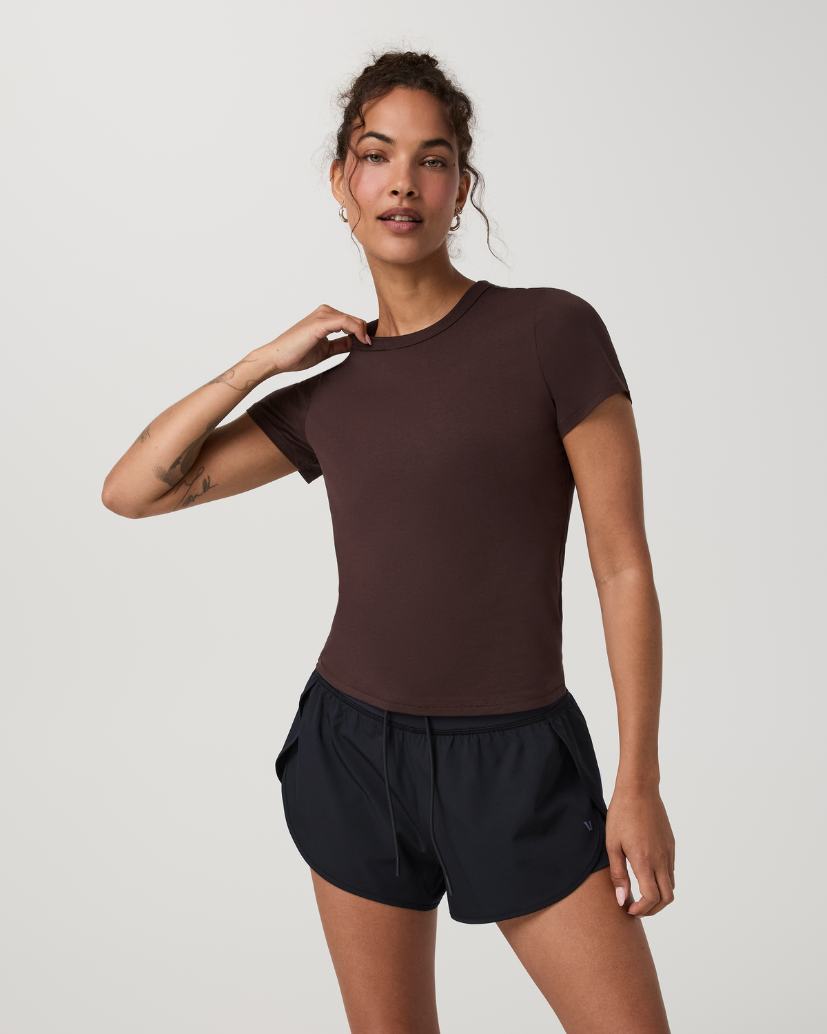 Short Sleeve Feather Classic Tee | French Roast