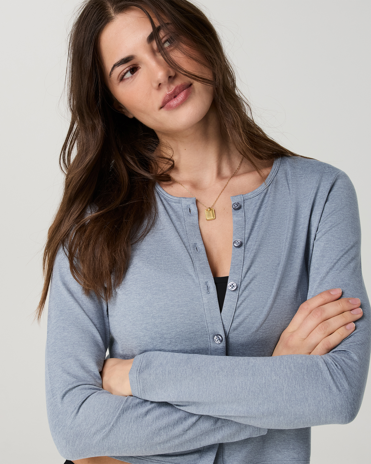 Halo Cardigan 2.0 | Coastal Fog Heather
