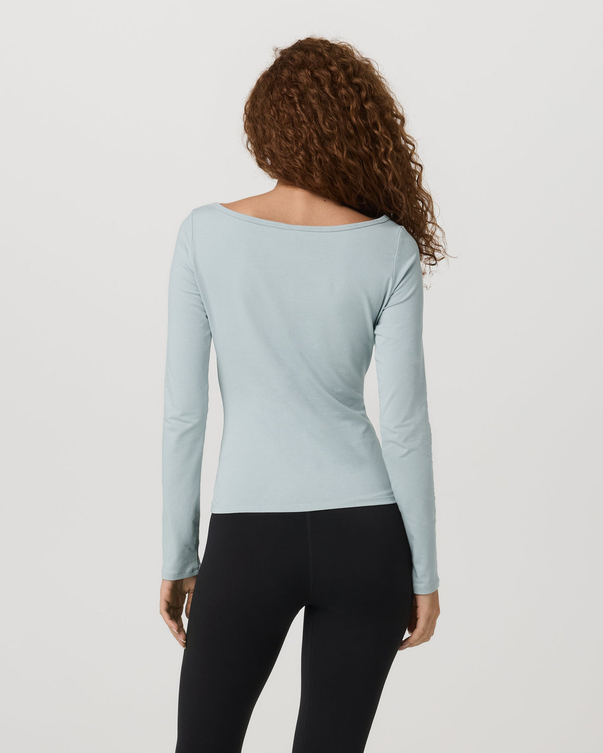 Long Sleeve Tuvalu Boat Neck | Blue Haze
