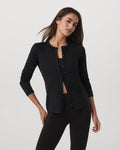 Long Sleeve Halo Snap Cardigan | Black Heather