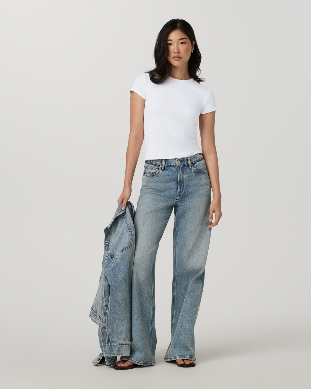 Everyday Cotton Stretch Fitted Tee | White