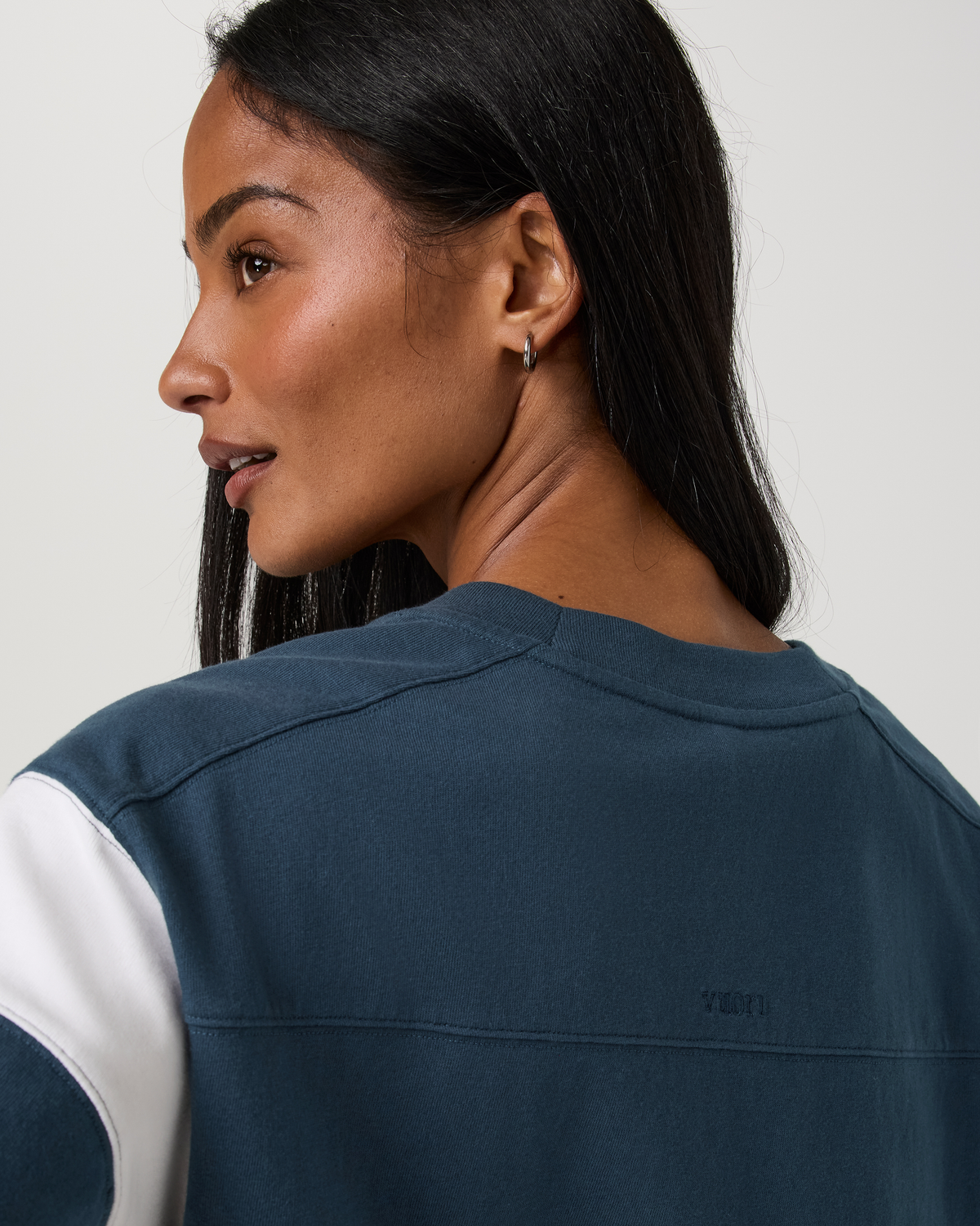 Heavyweight Cotton Varsity Tee | Ocean Blue