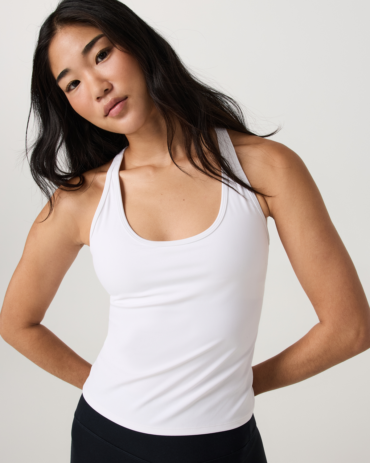 Vuori AllTheFeels™ Racerback Tank | White
