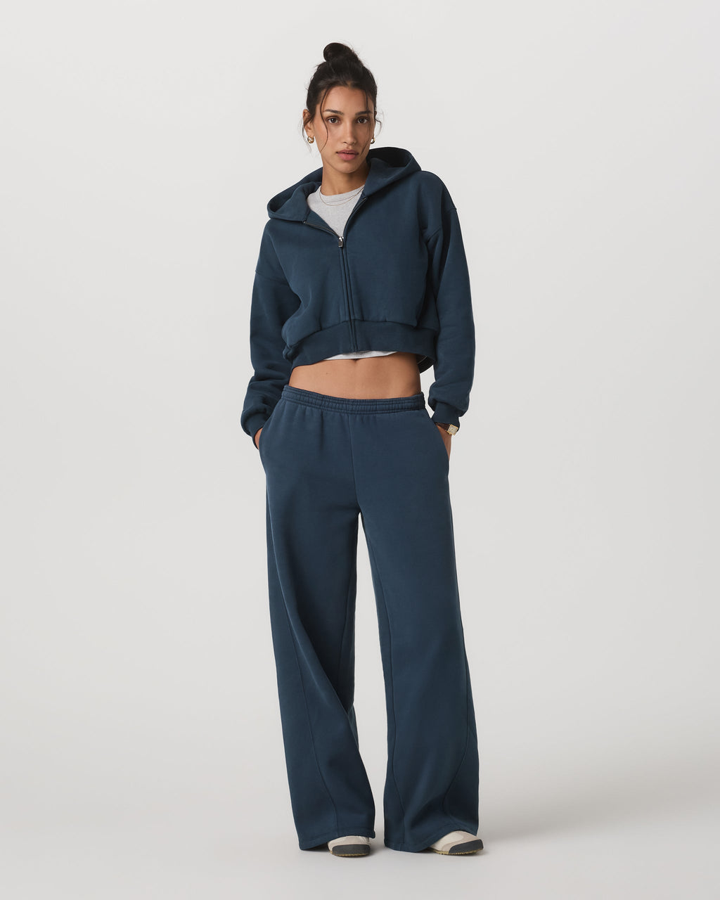 Restore Mini Full Zip Hoodie | Ocean Blue