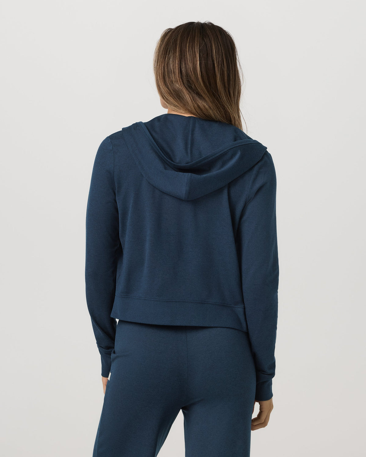 Halo Mini Full Zip Hoodie | Blue Coast Heather