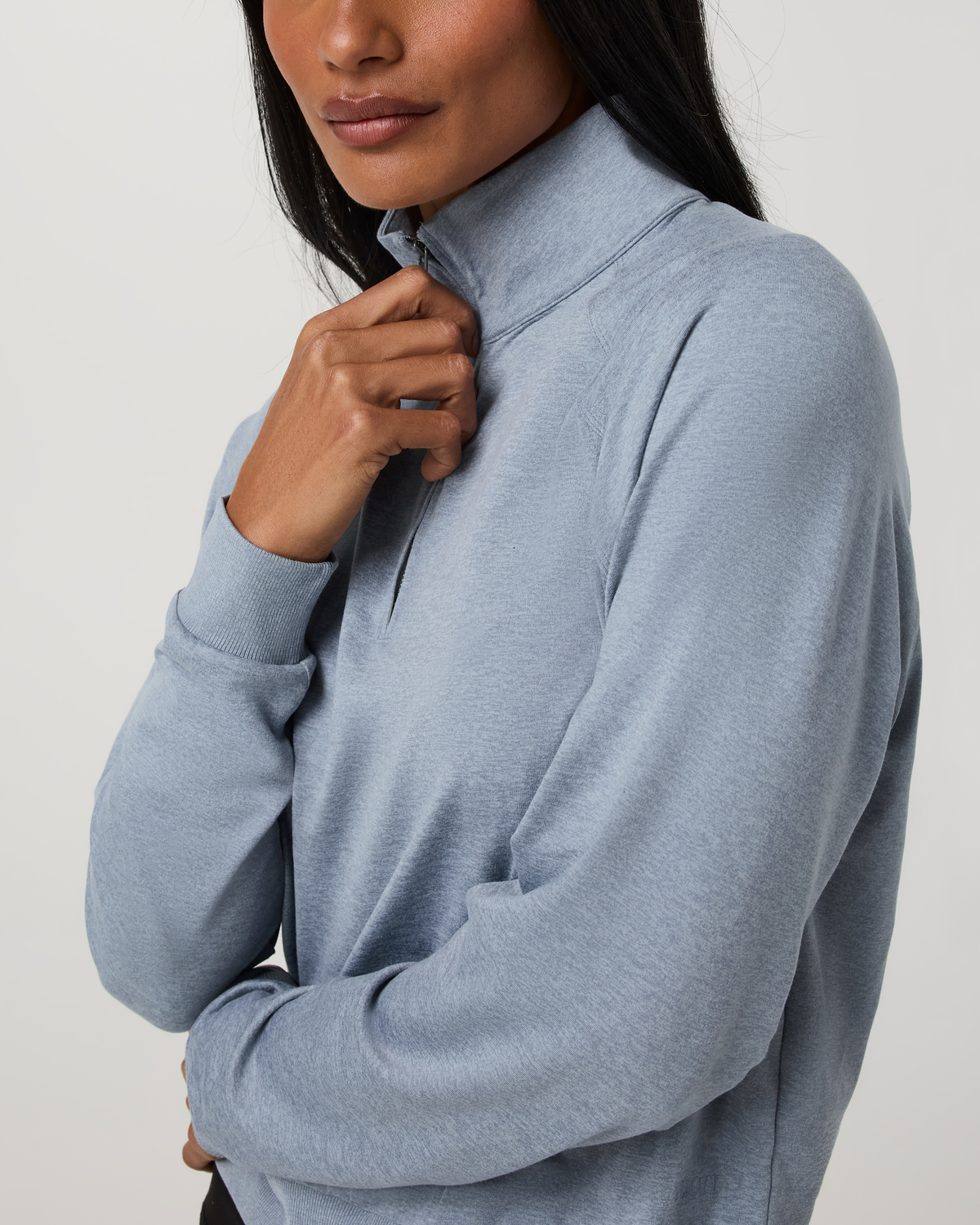 Halo Half Zip | Coastal Fog Heather