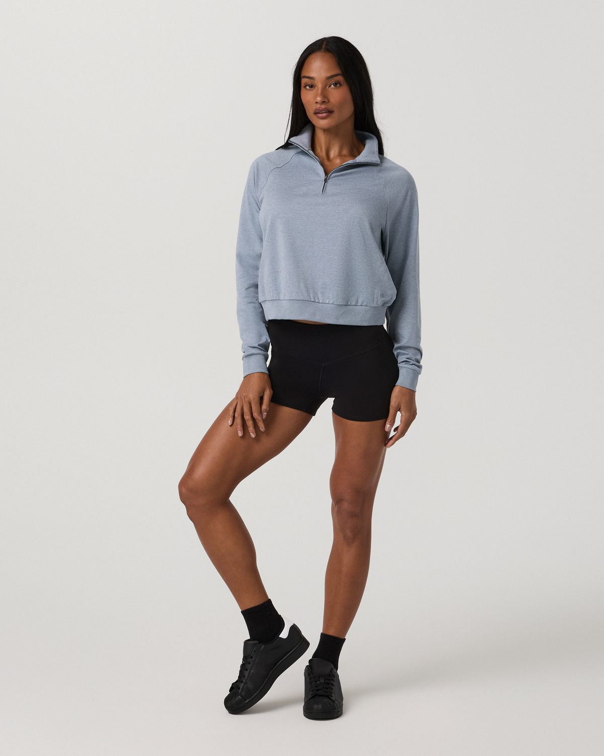 Halo Half Zip | Coastal Fog Heather