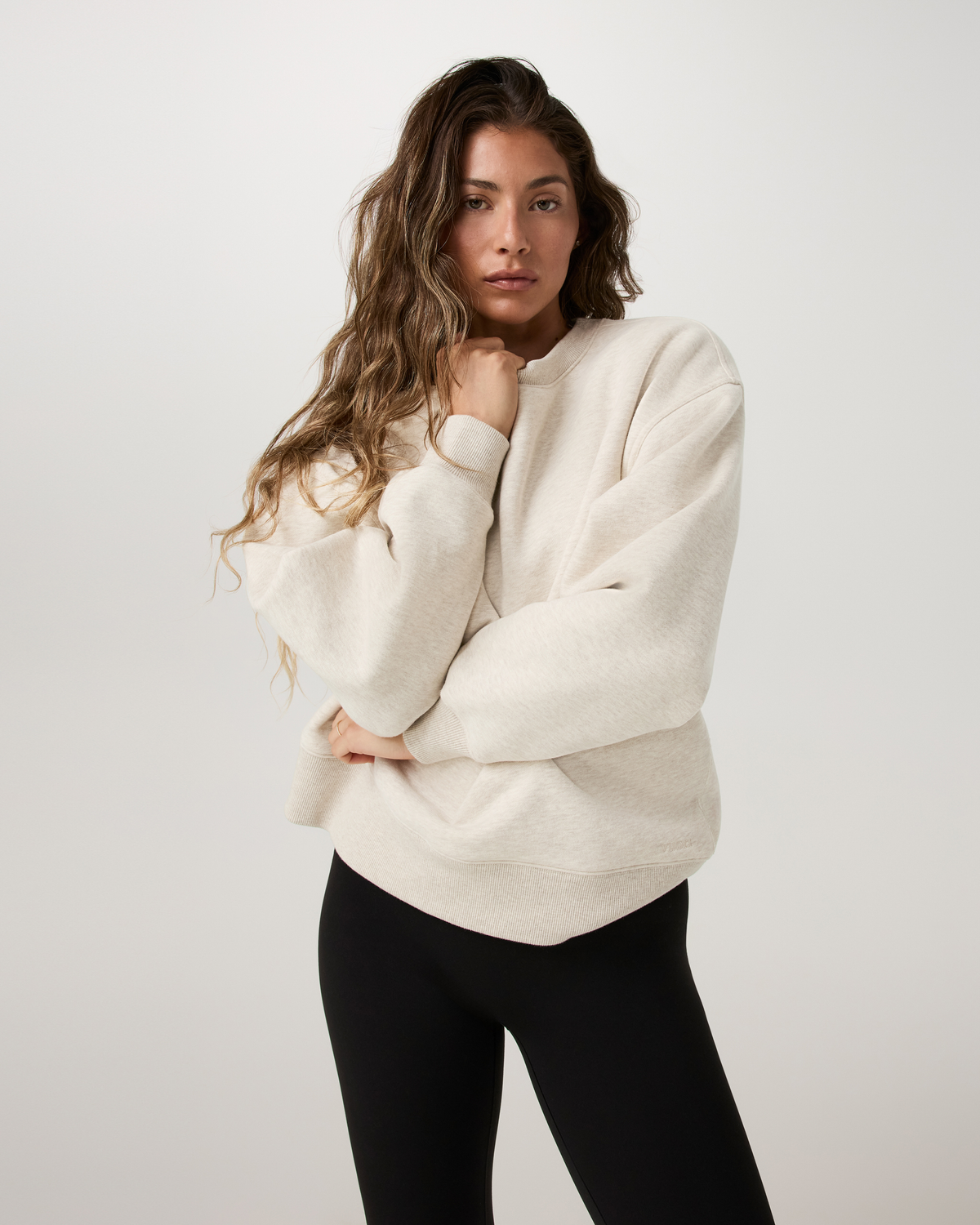 Restore Oversized Crew | Bone Heather