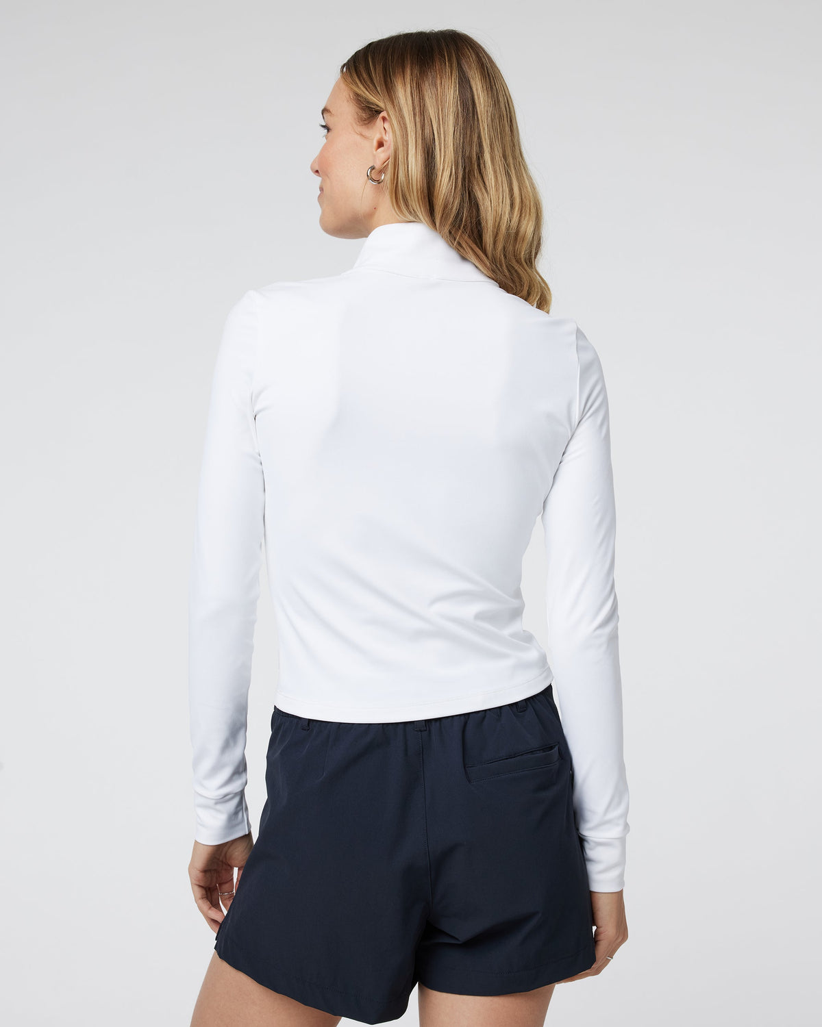Studio Half Zip | White