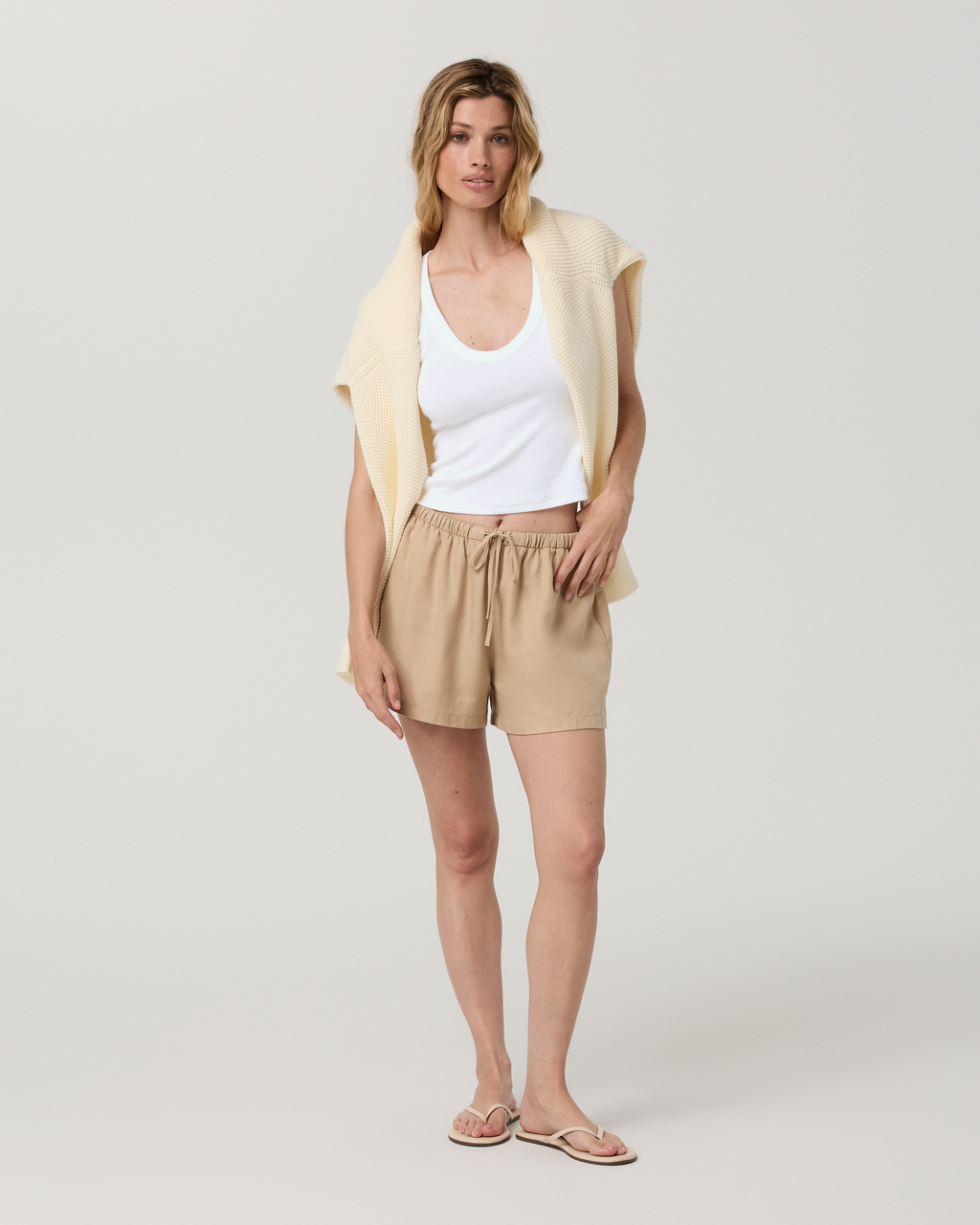 Trestles Twill Tie Short | Khaki
