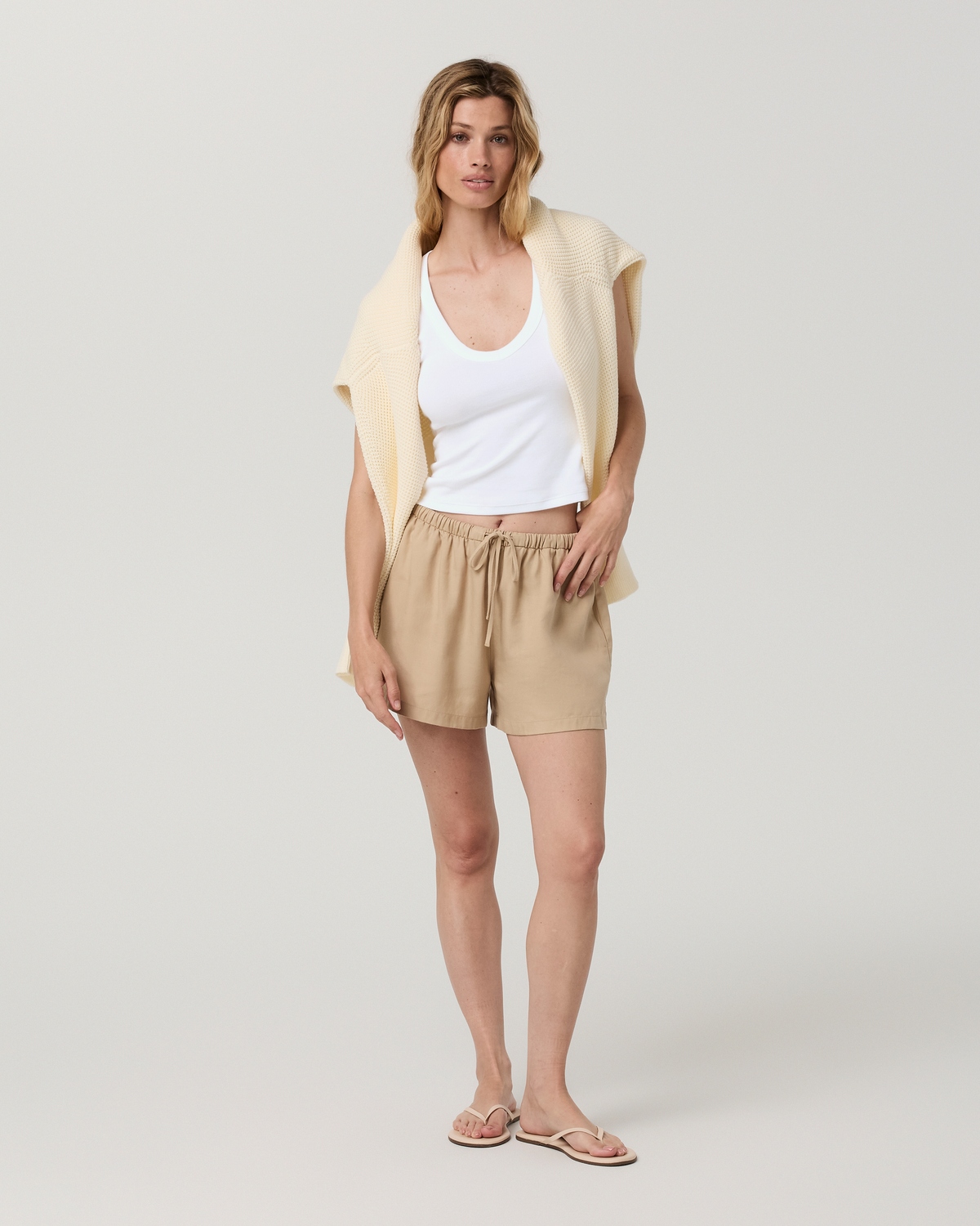 Trestles Twill Tie Short | Khaki