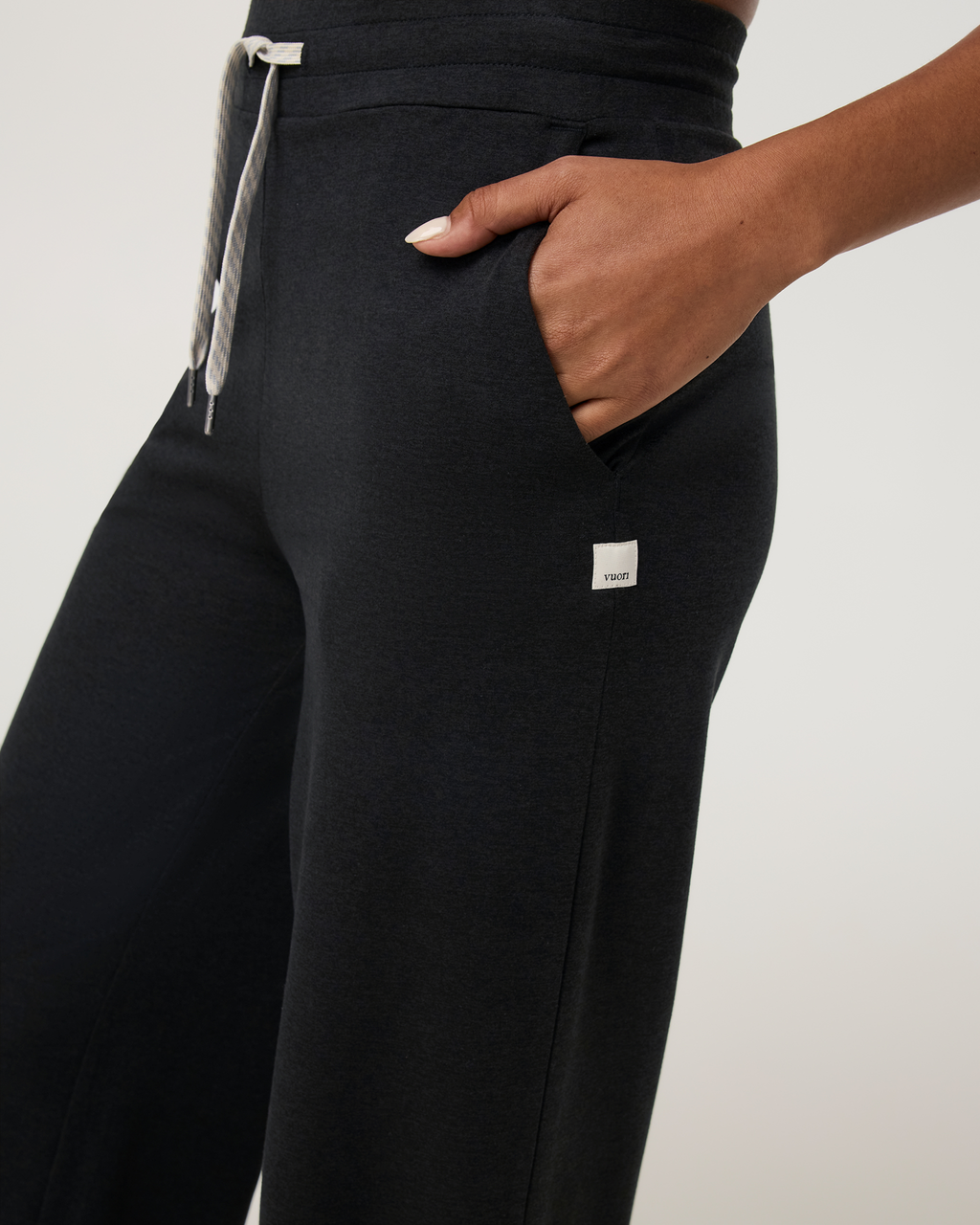 Halo Essential Wideleg Pant | Black Heather