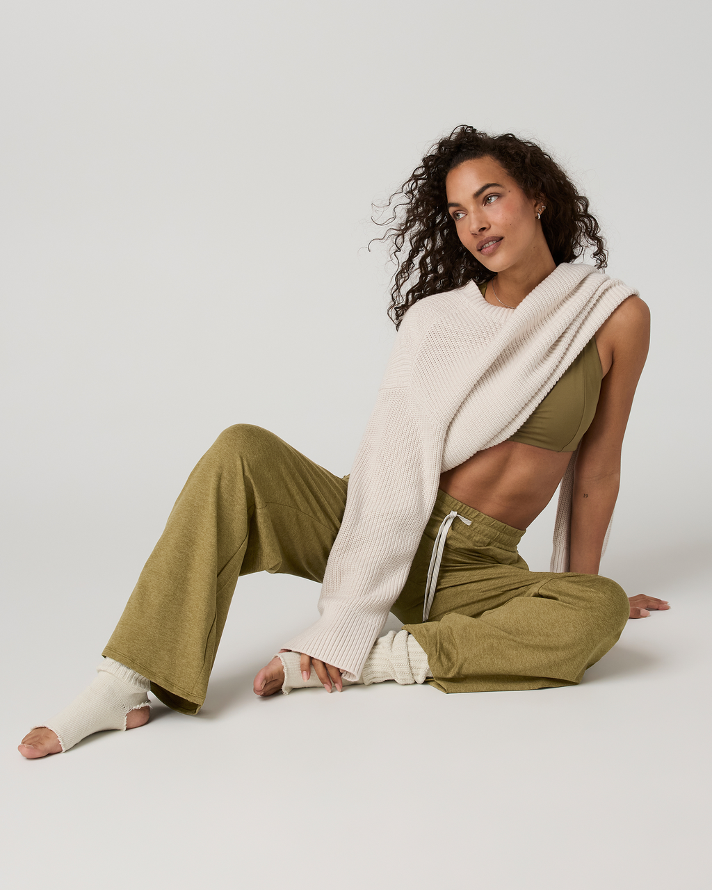 Halo Essential Wideleg Pant | Saguaro Heather