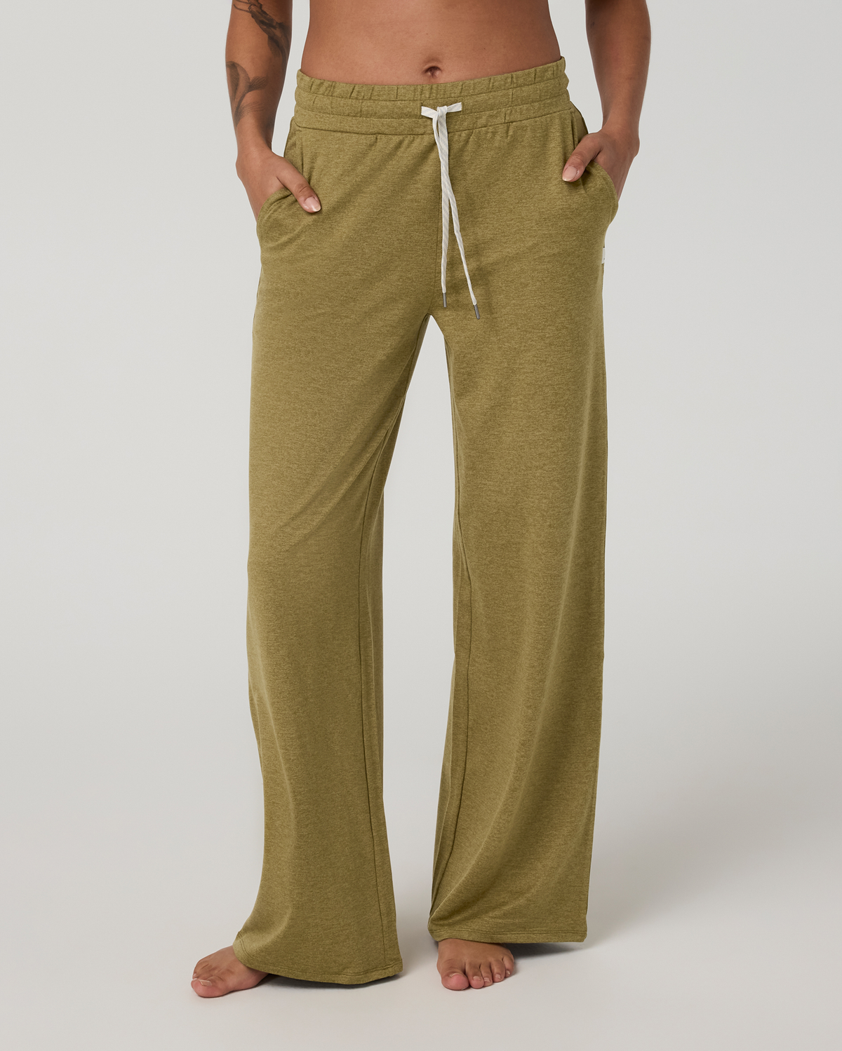 Halo Essential Wideleg Pant | Saguaro Heather