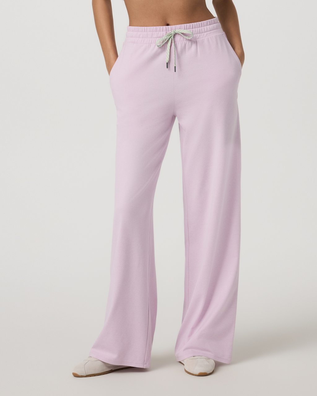 Halo Essential Wideleg Pant | Lilac Breeze Heather