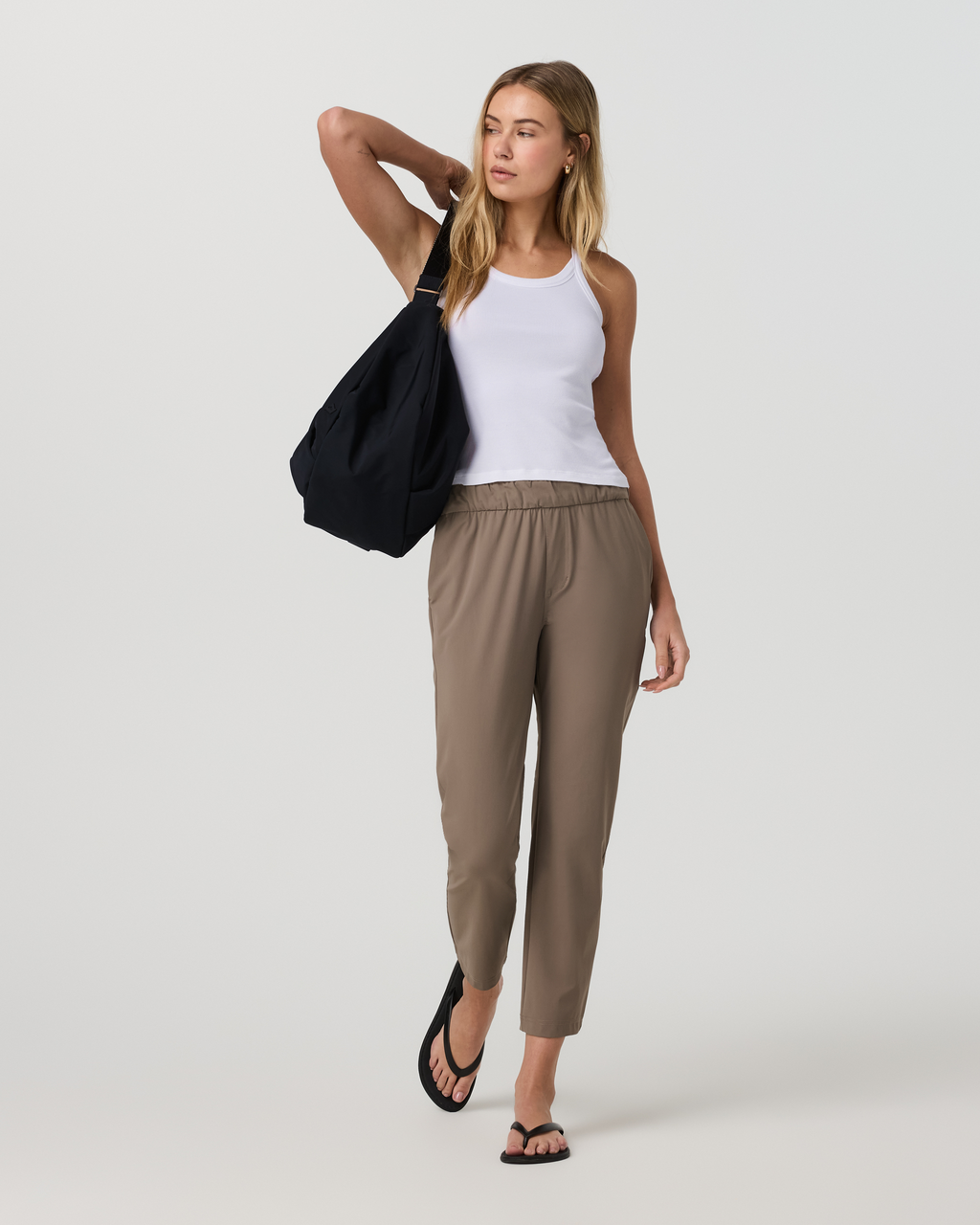 Miles Ankle Pant | Smokey Taupe