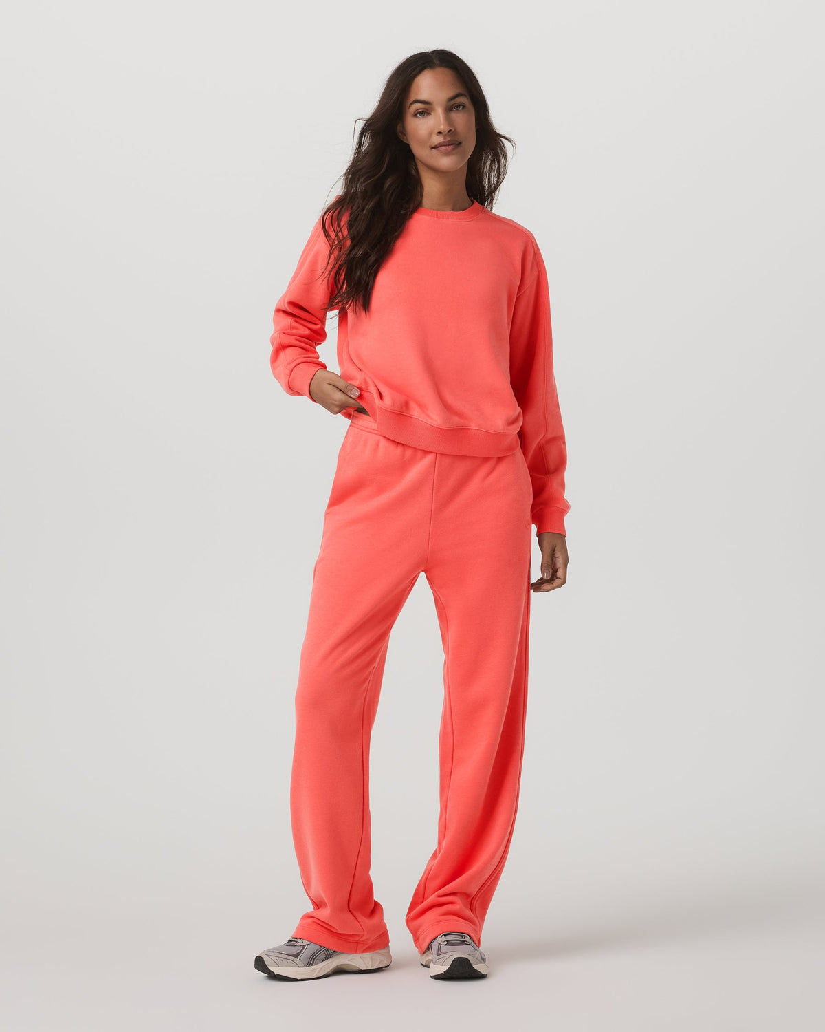 Sedona Straight Leg Sweatpant | Bright Coral