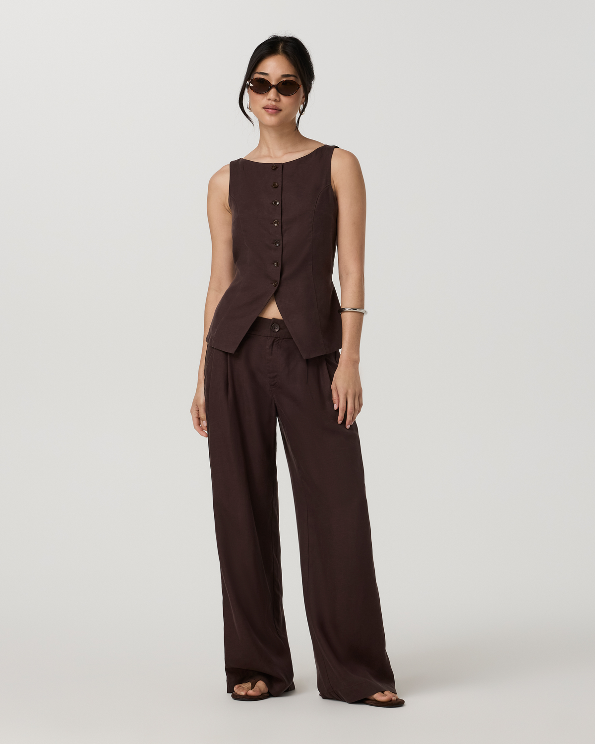 Trestles Twill Wideleg | French Roast