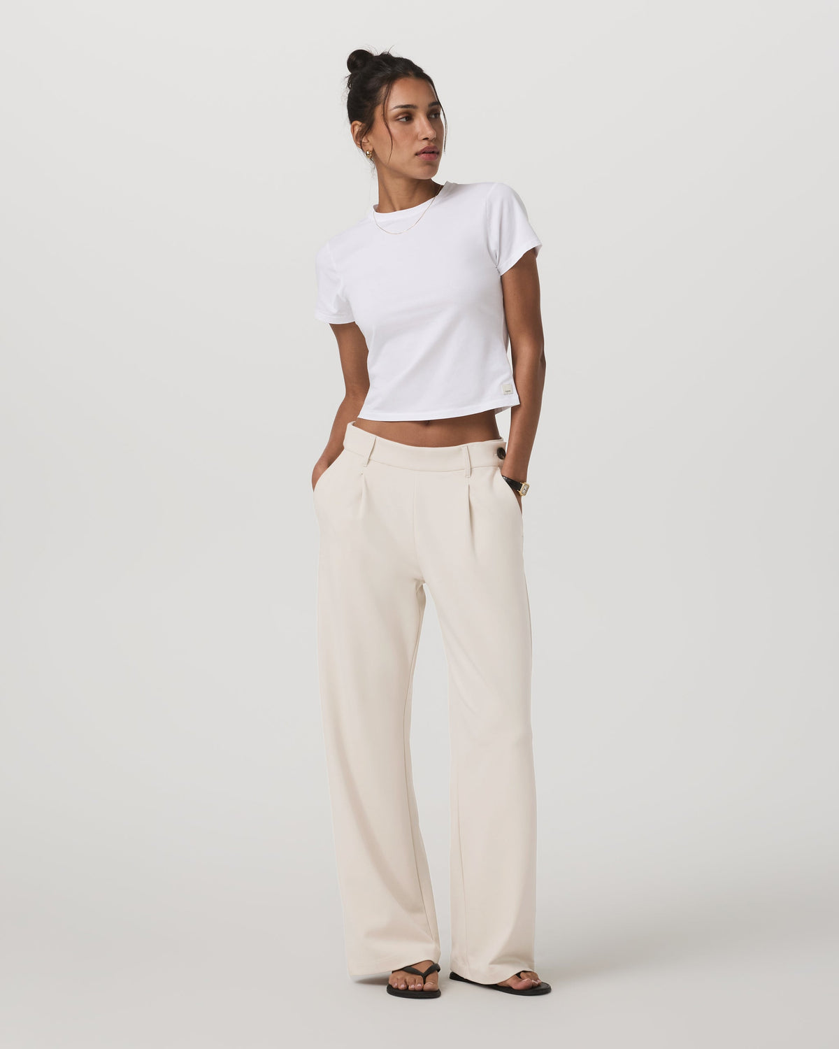 Maven Wideleg Pant | Bone