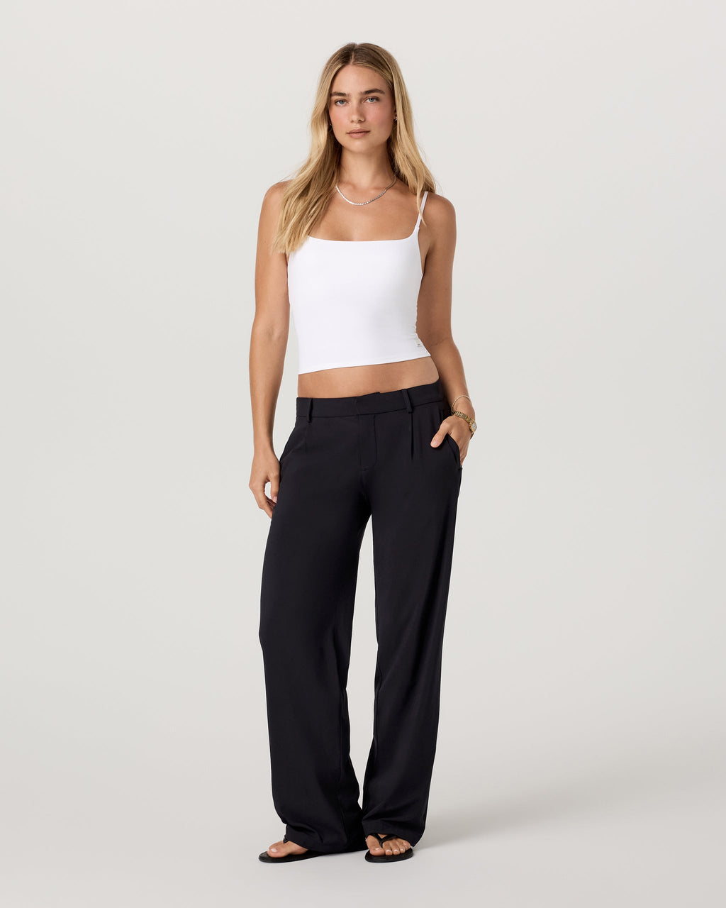 Villa Low Slung Trouser | Black