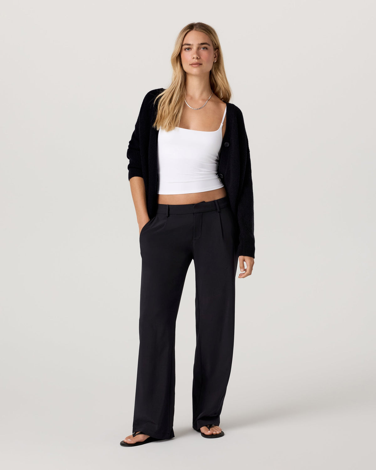 Villa Low Slung Trouser | Black