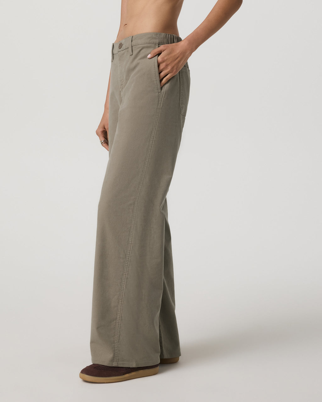 Telluride Twill Pant | Taupe
