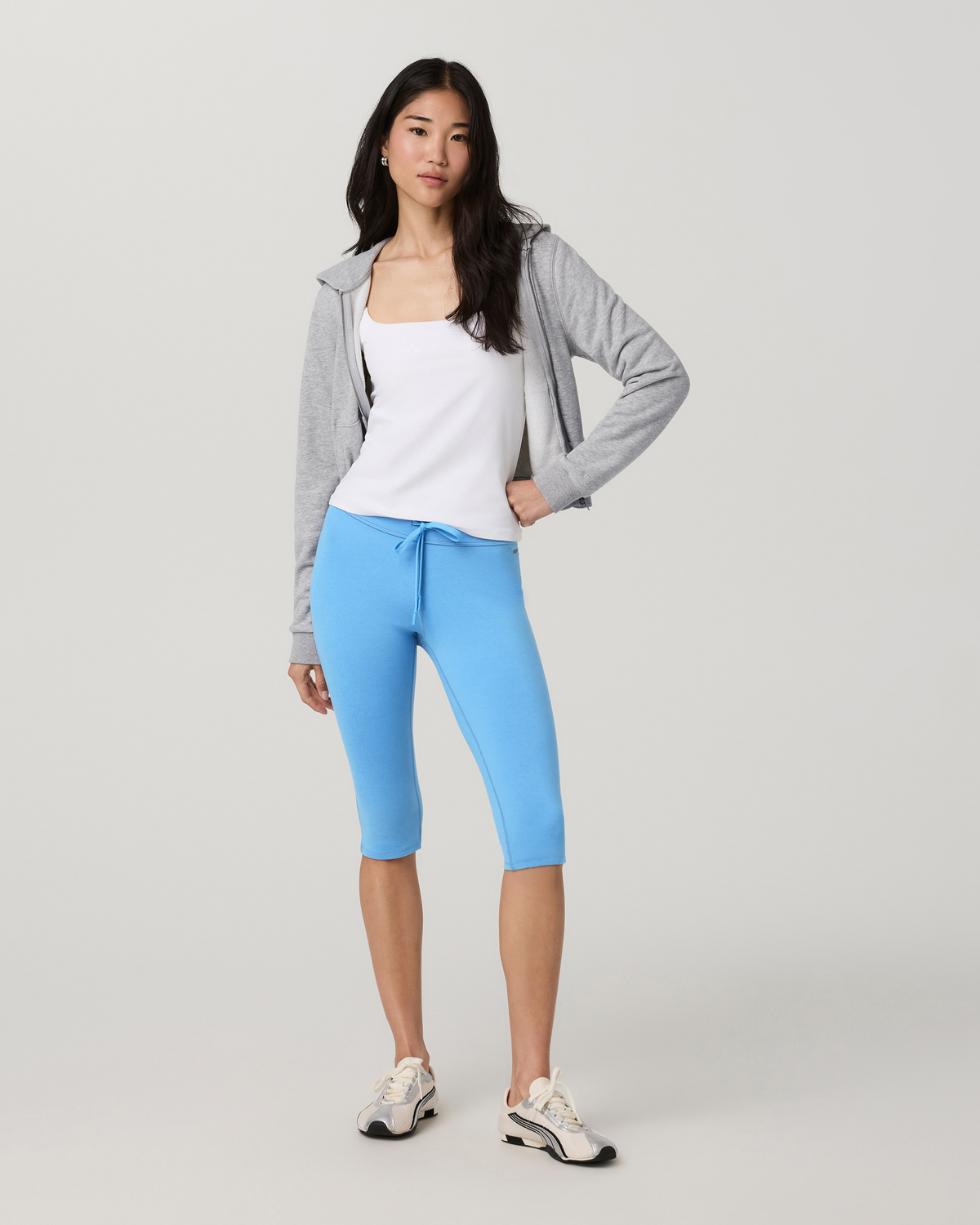 Halo Low Rise Crop Pant | Oasis Blue Heather