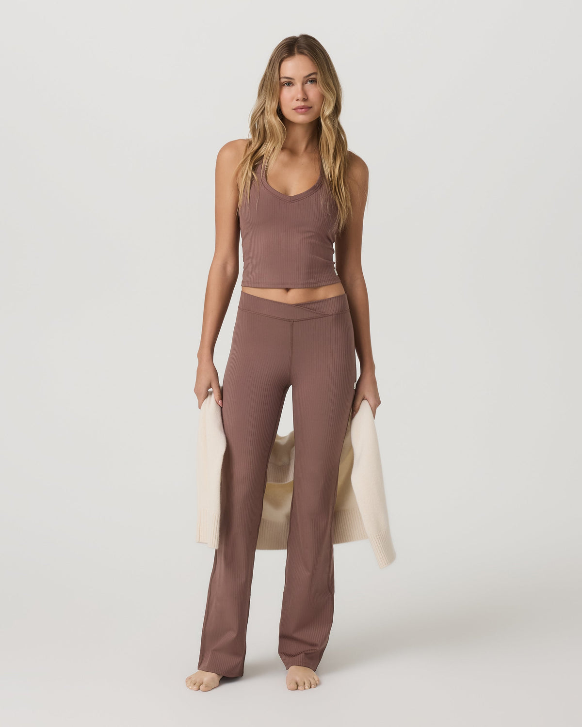 Inversion Rib Slim Flare | Sable
