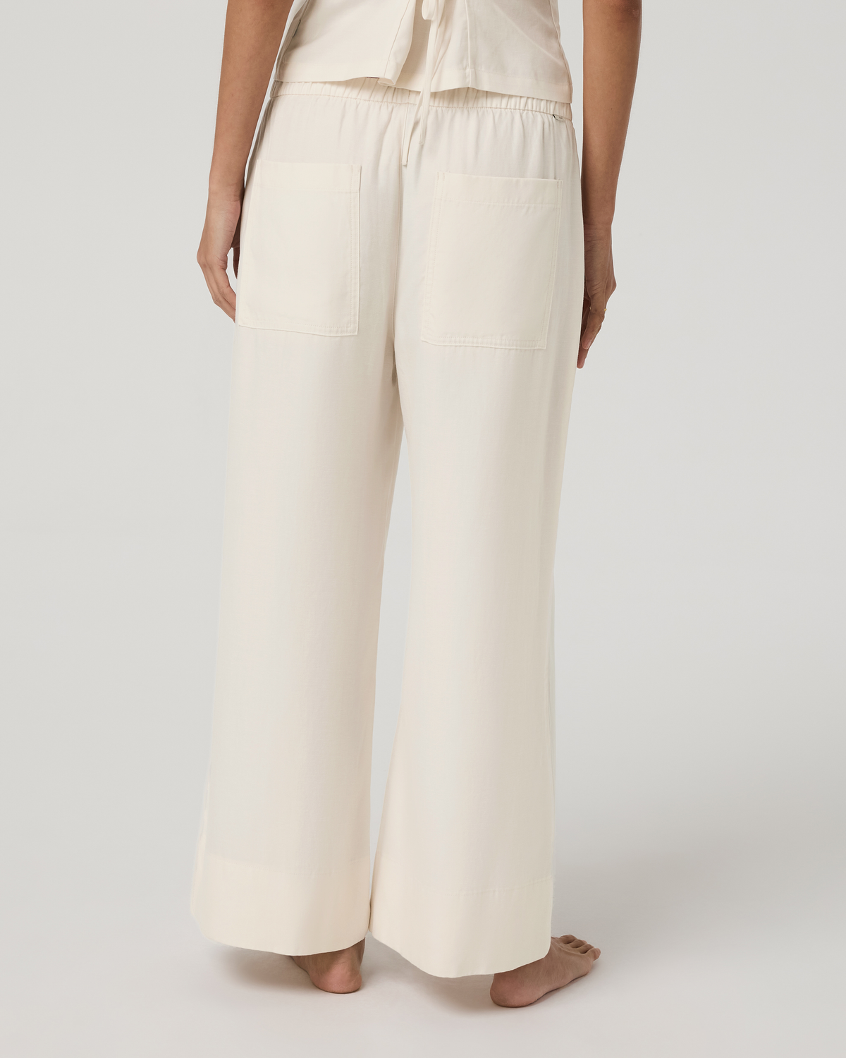 Trestles Twill Crop Wideleg Pant | Natural