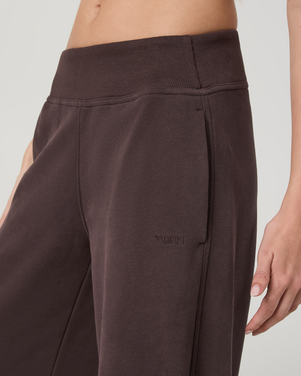 Sedona Midrise Wideleg Sweatpant - Long | French Roast