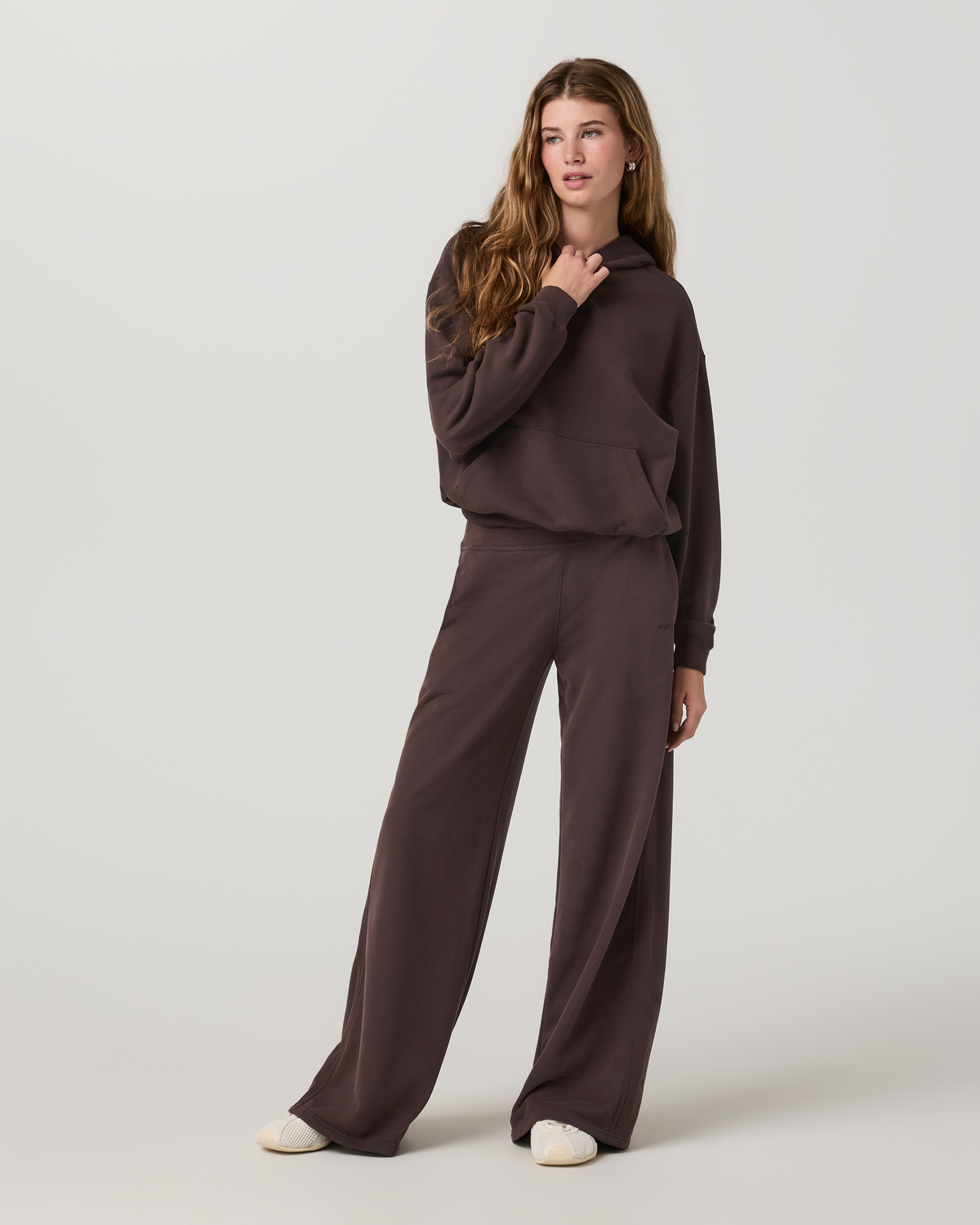 Sedona Midrise Wideleg Sweatpant - Short | French Roast
