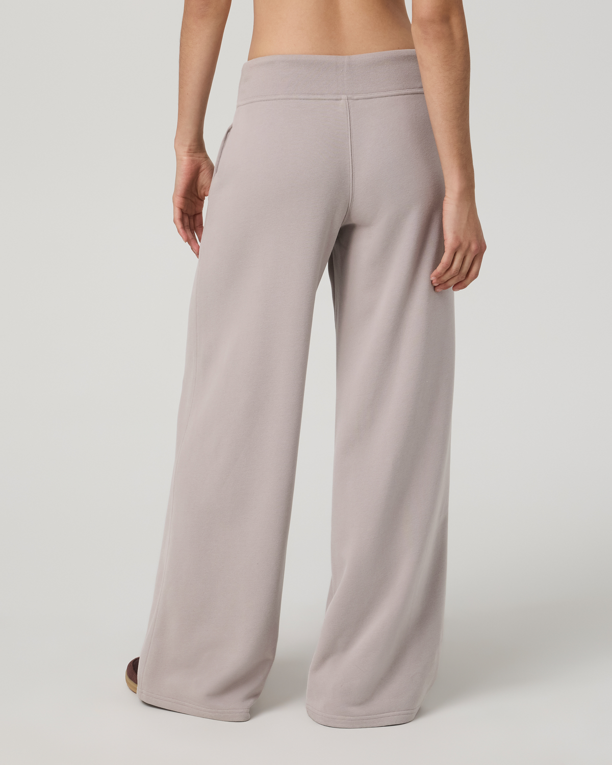 Sedona Midrise Wideleg Sweatpant | Soft Pewter