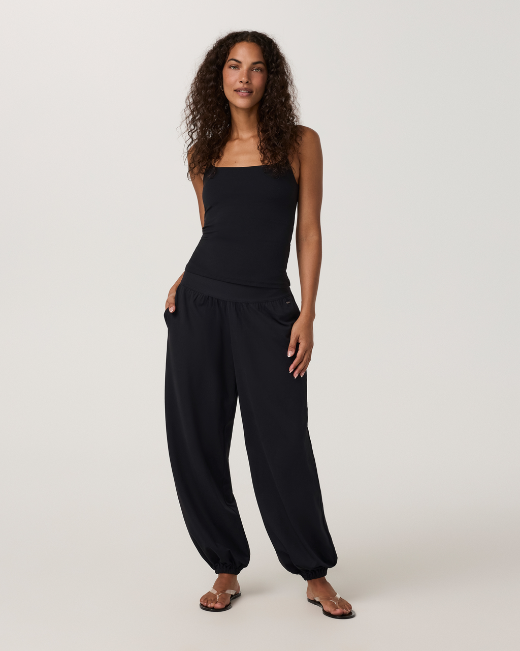 Halo Balloon Pant | Solid Black