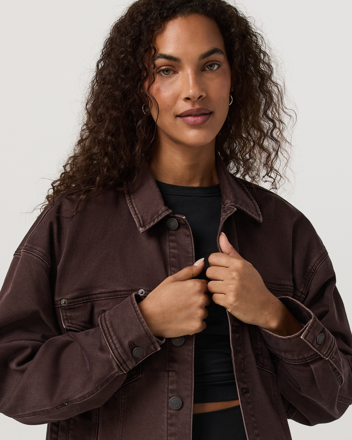 Women's Vuori Vintage Oversized Denim Jacket | French Roast Denim