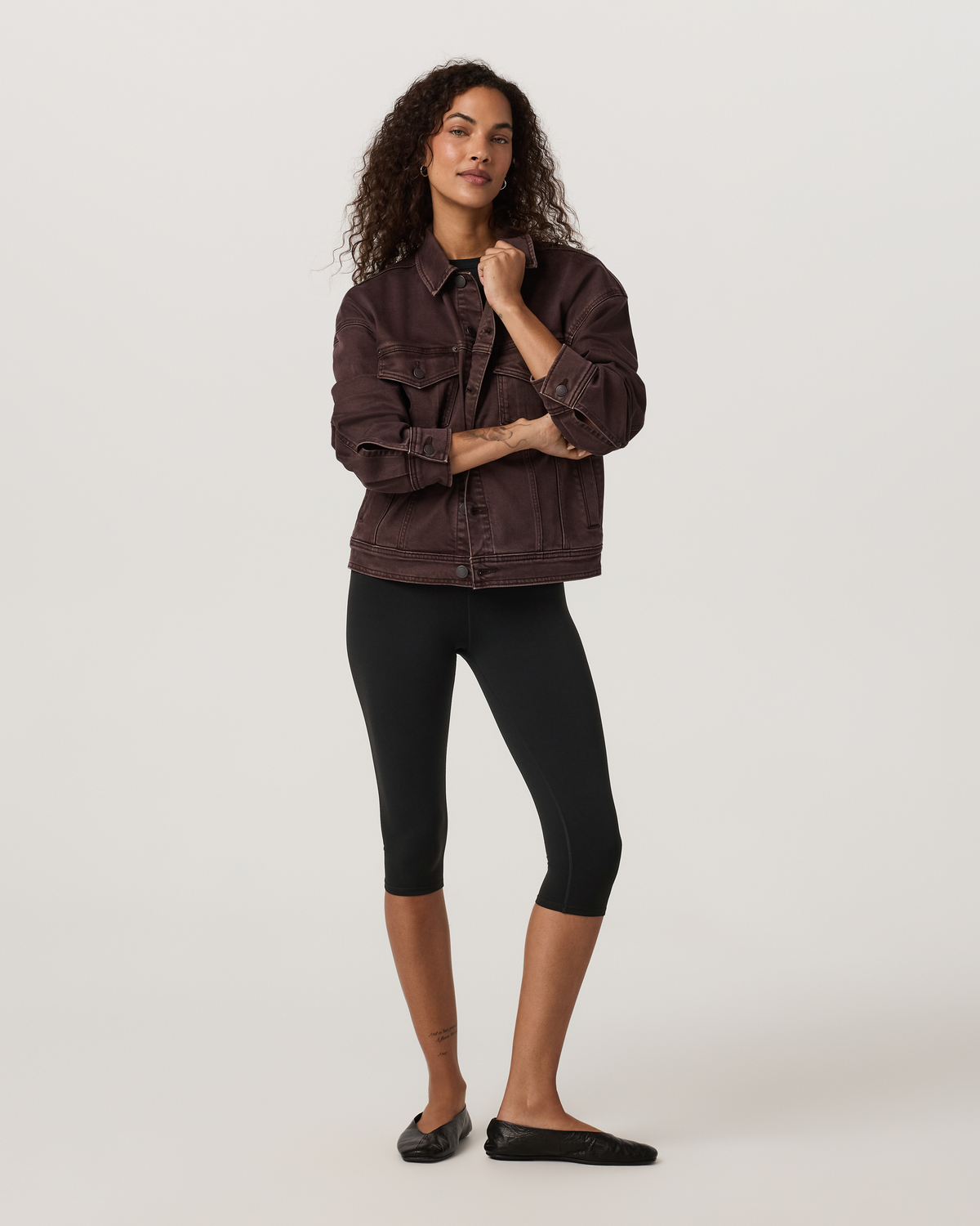 Women's Vuori Vintage Oversized Denim Jacket | French Roast Denim