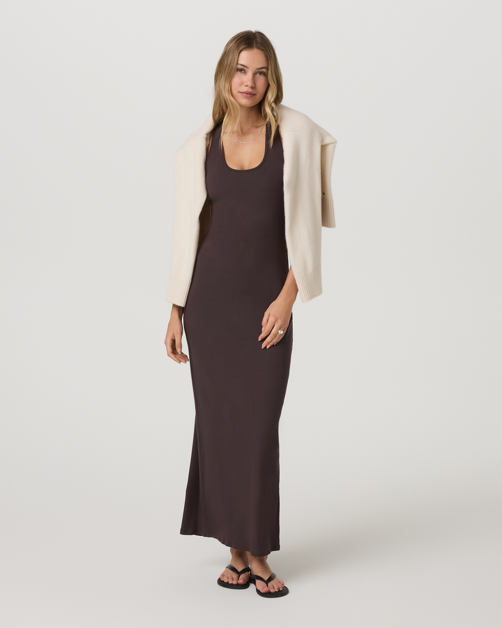 Pose Scoop Maxi Dress | French Roast